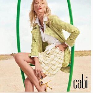 NWT CAbi Coco Tweed Mini Skirt Tailored Plaid SZ-12